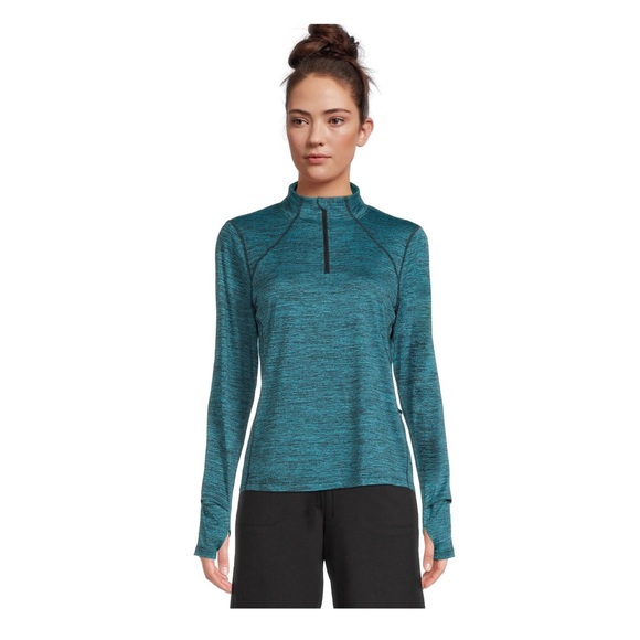 ATHLETIC WORKS Womens Top Size Large 12-14 Lightweight 1/4 Zip Front New - Picture 3 of 10